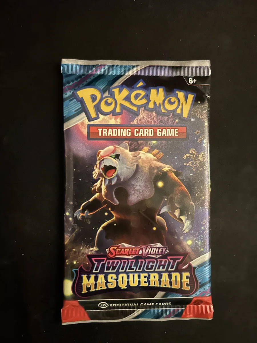 Pokémon — Scarlet & Violet: Twilight Masquerade (Bloodmoon Ursaluna), sealed, photographed before listing (1 of 2)