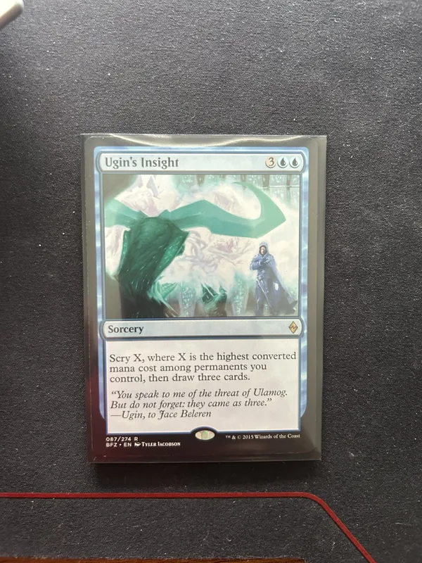 MTG Ugin's Insight Battle for Zendikar (BFZ) #87 Rare NM Non-Foil