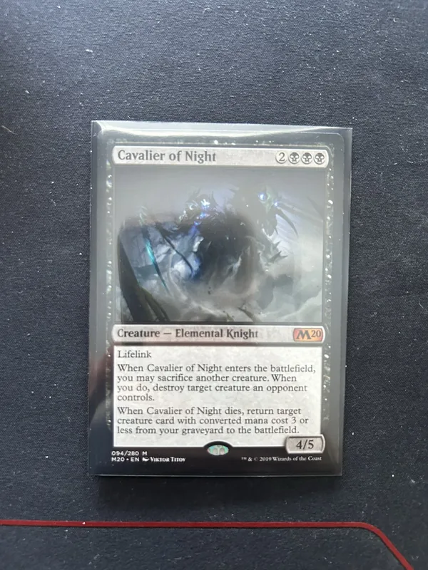 MTG Cavalier of Night Core Set 2020 (M20) #94 Mythic NM Non-Foil